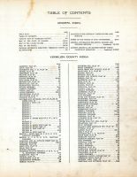 Table of Contents, Vermilion County 1915